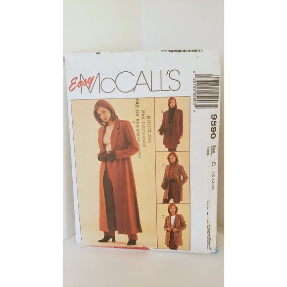 Vintage McCall's 9590 Sewing Pattern: Misses' Duster, - Picture 7 of 10